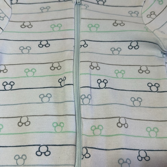 Disney Baby - Mickey Mouse Onesie Footed Sleeper - Picture 2 of 3